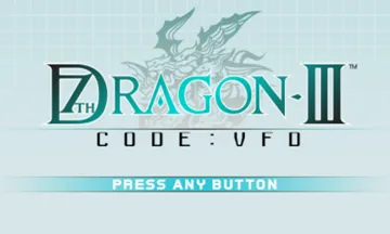 7th Dragon III Code - VFD (Japan) screen shot title